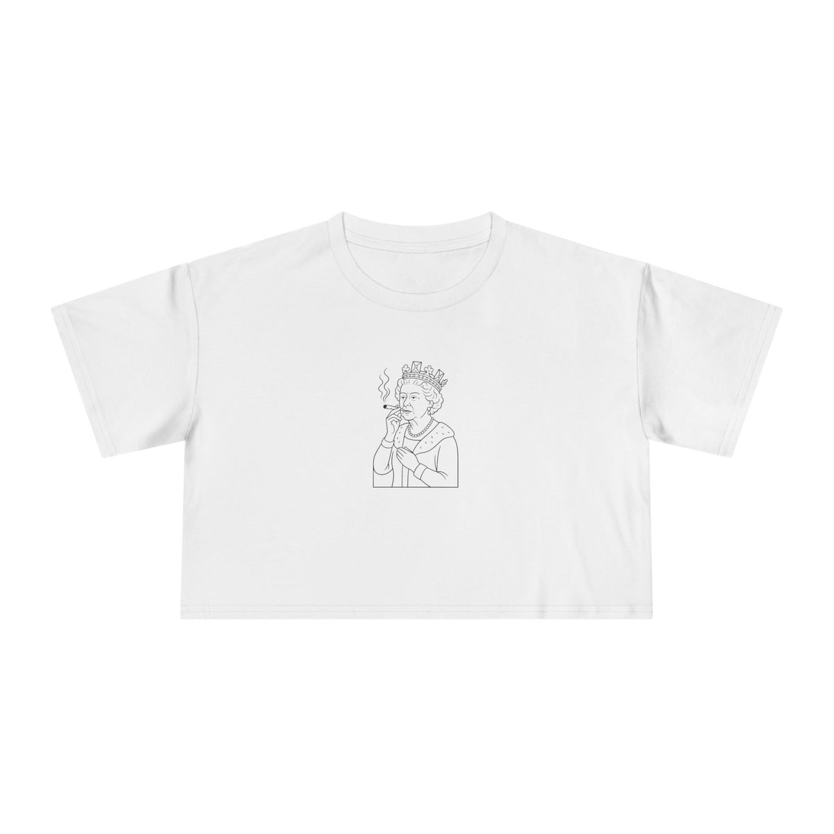 Queen Elizabeth High Society Crop Tee