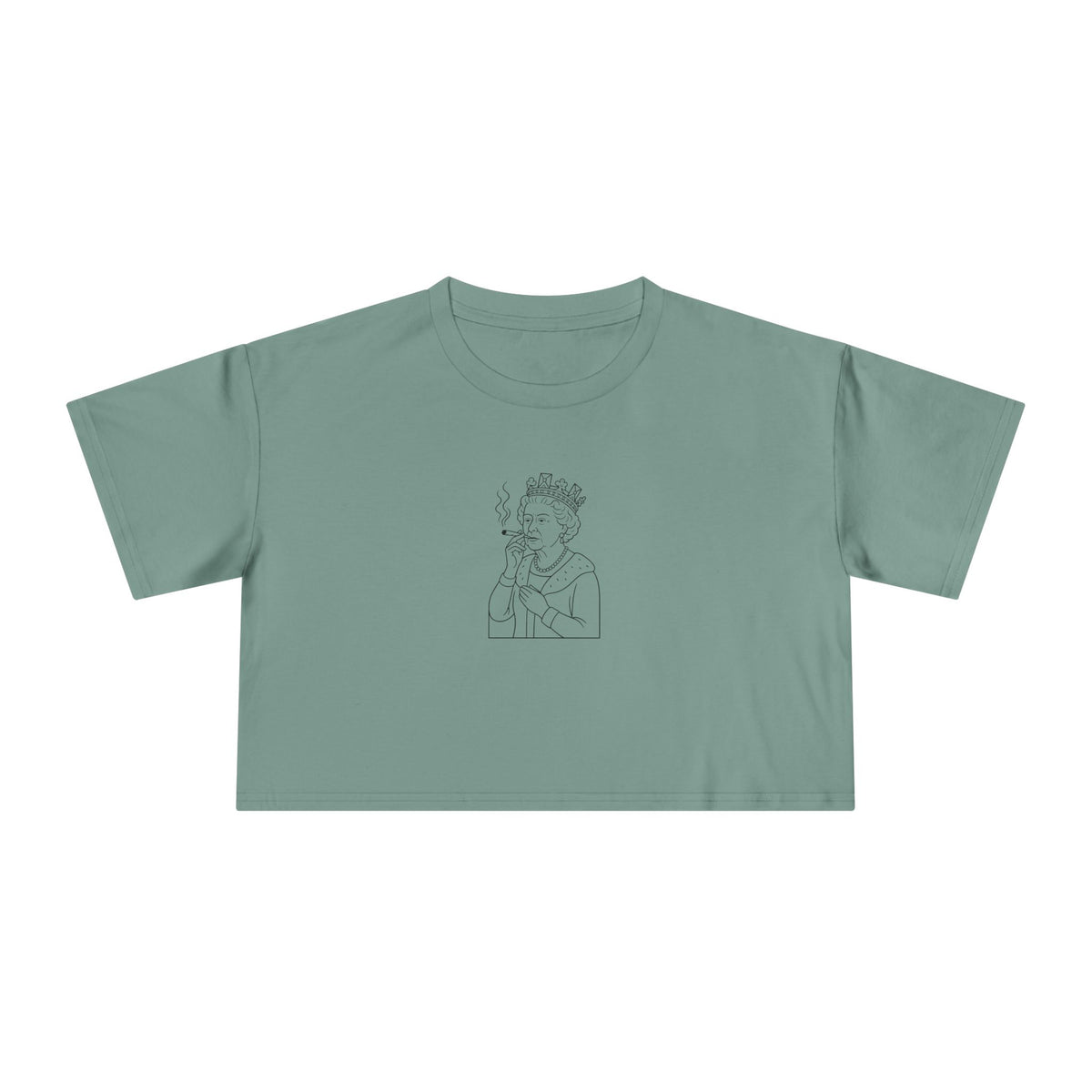Queen Elizabeth High Society Crop Tee