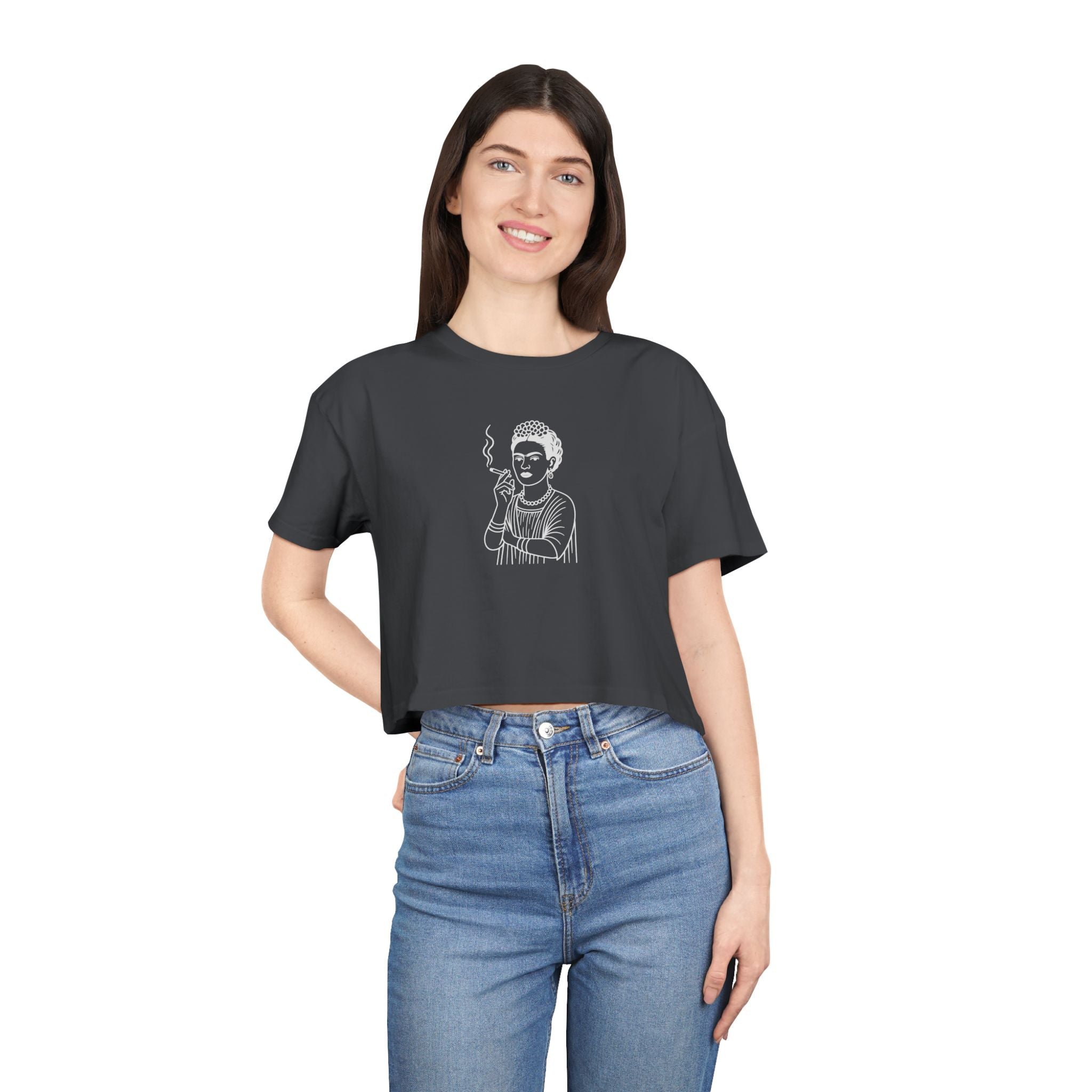 Blunt Frida - Iconic, Ironic and Lit - Women's Crop Tee
