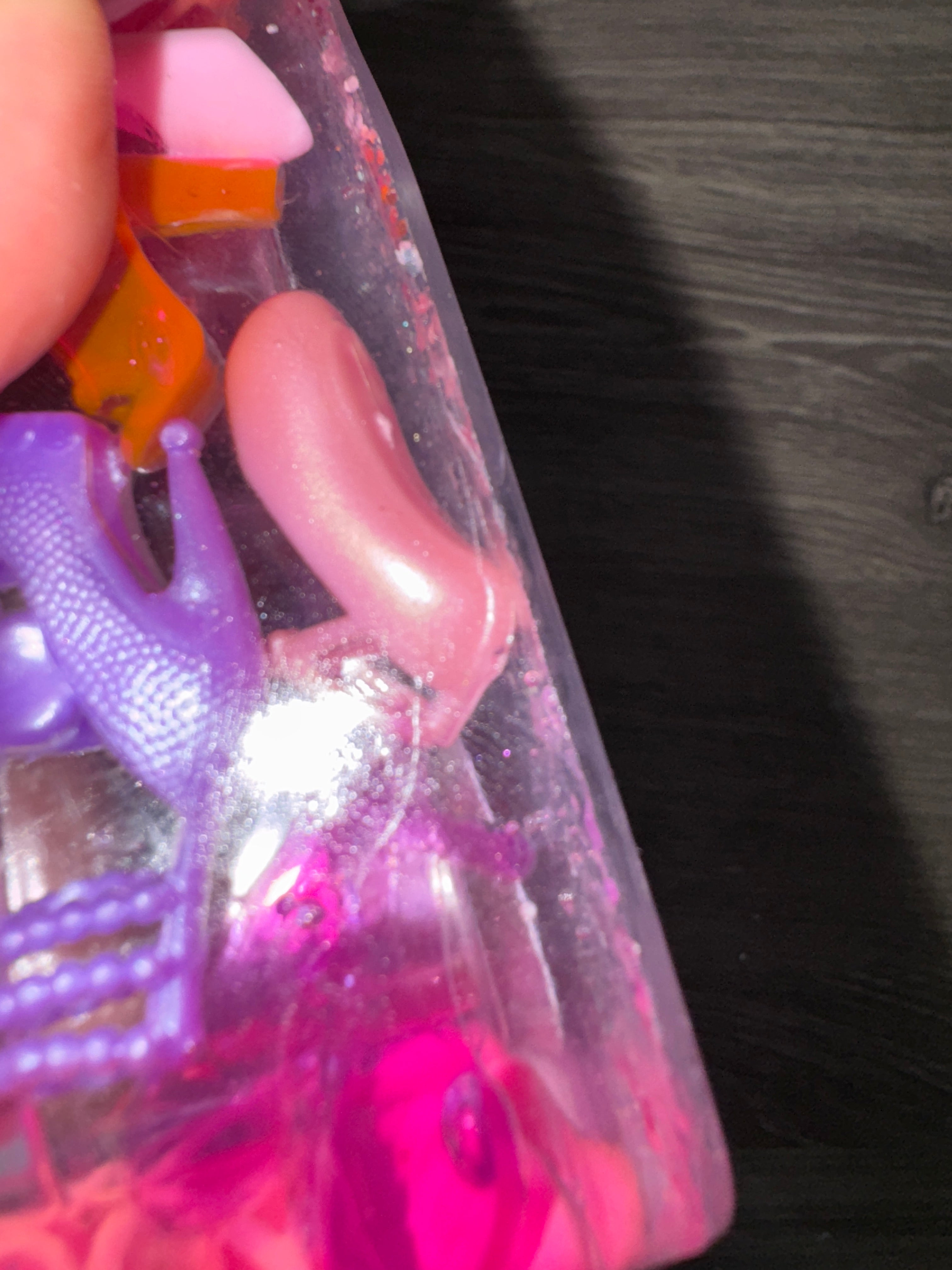 Pink & Purple 90s TV Resin Ashtray