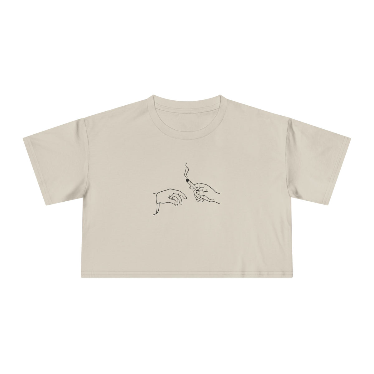 Creation of Adam High Society Crop Tee