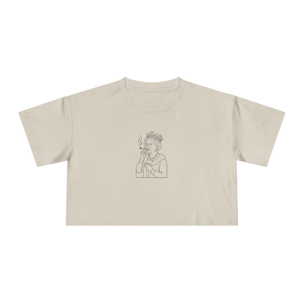 Queen Elizabeth High Society Crop Tee