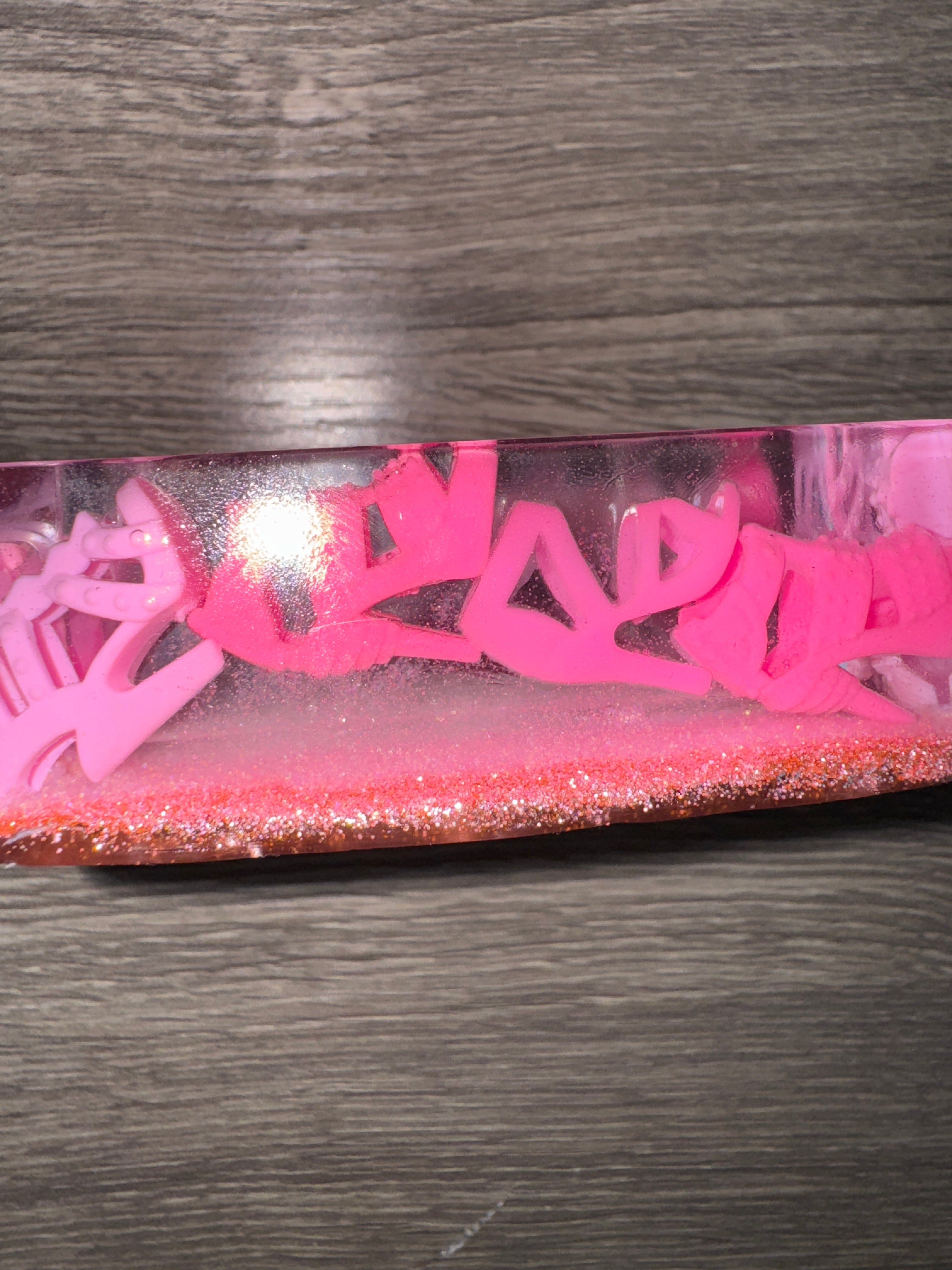 Cosmic Pink Heart Resin Ashtray