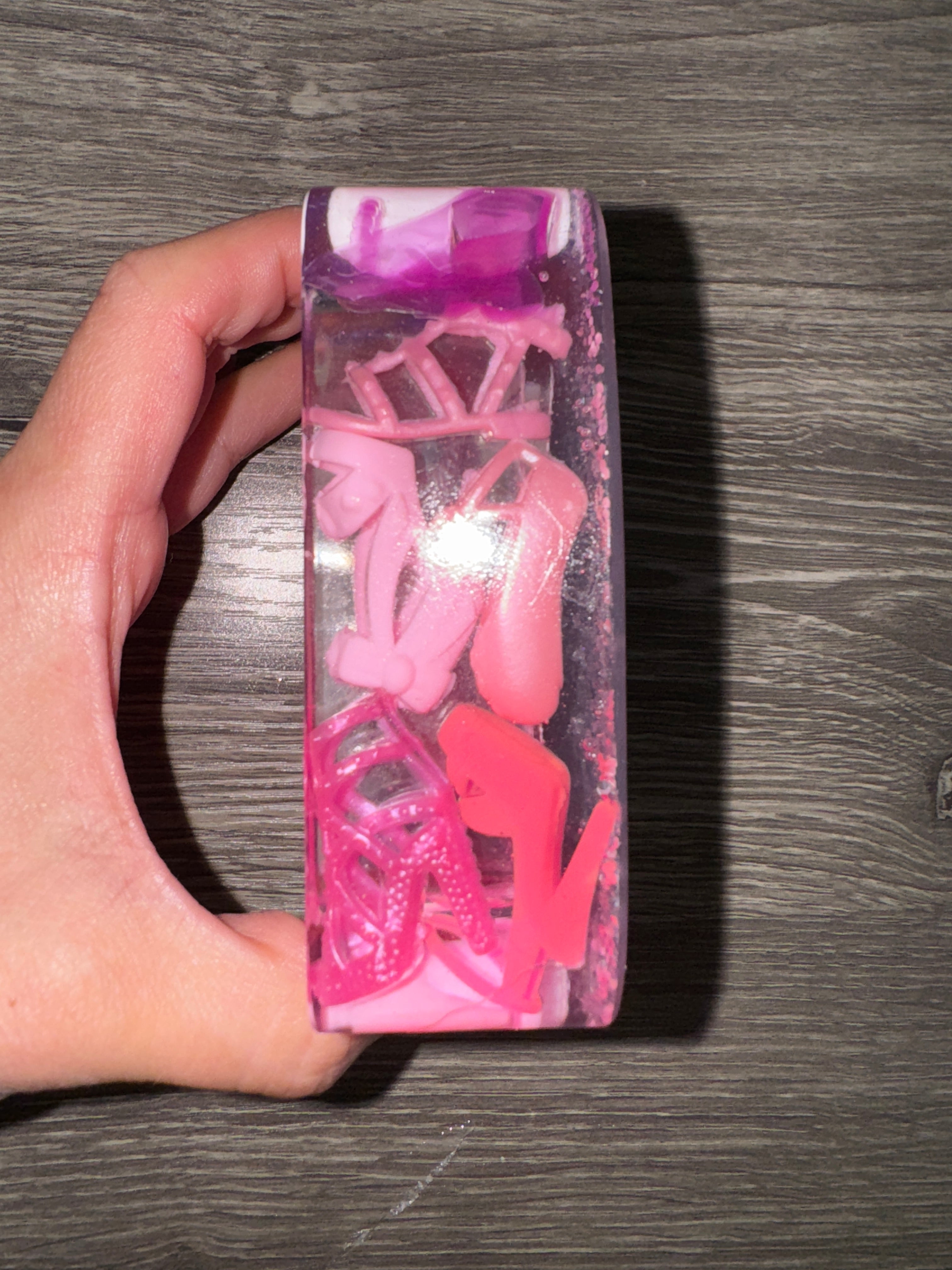 Pink & Purple 90s TV Resin Ashtray