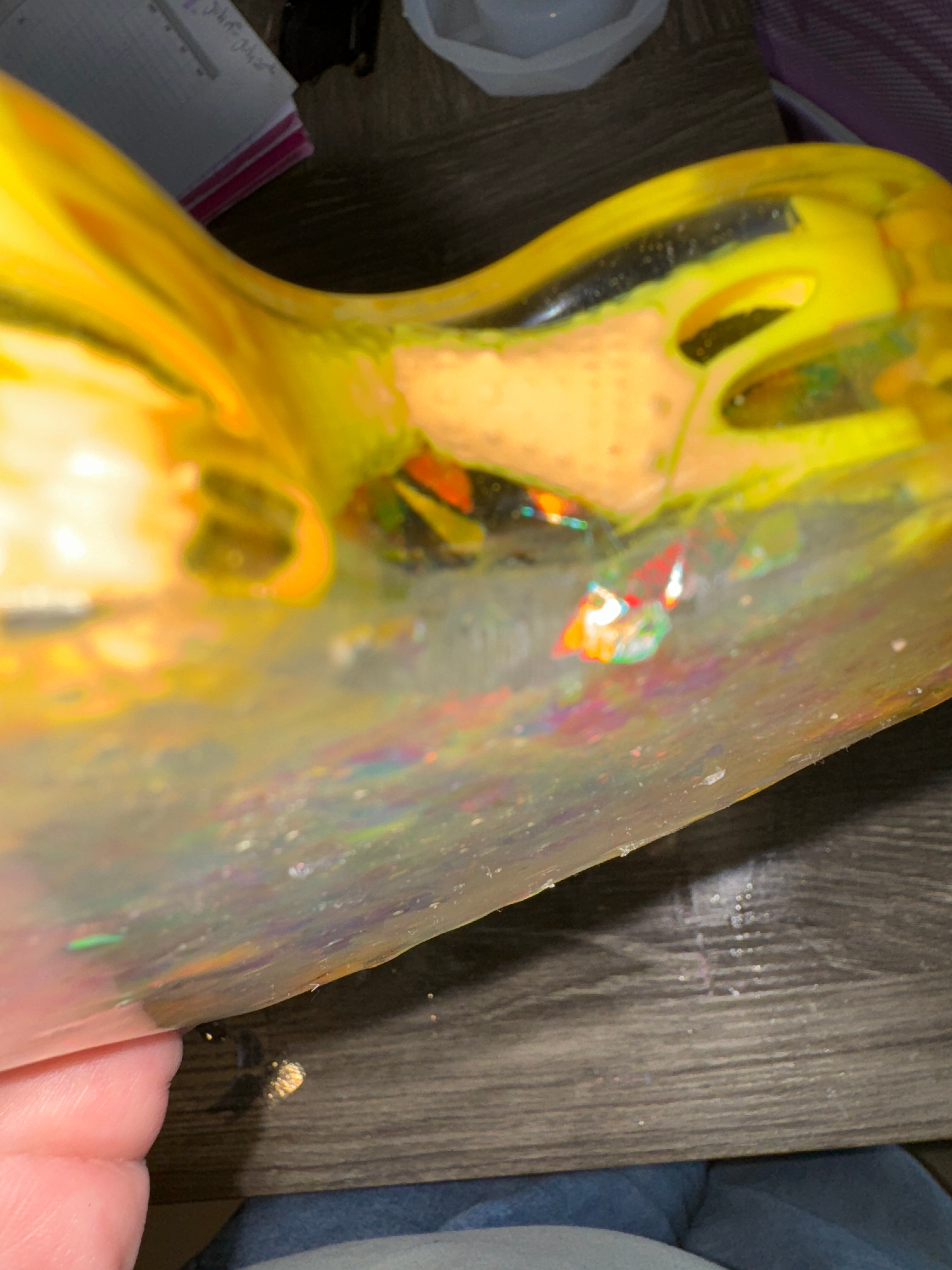 Yellow Heart heels Ashtray
