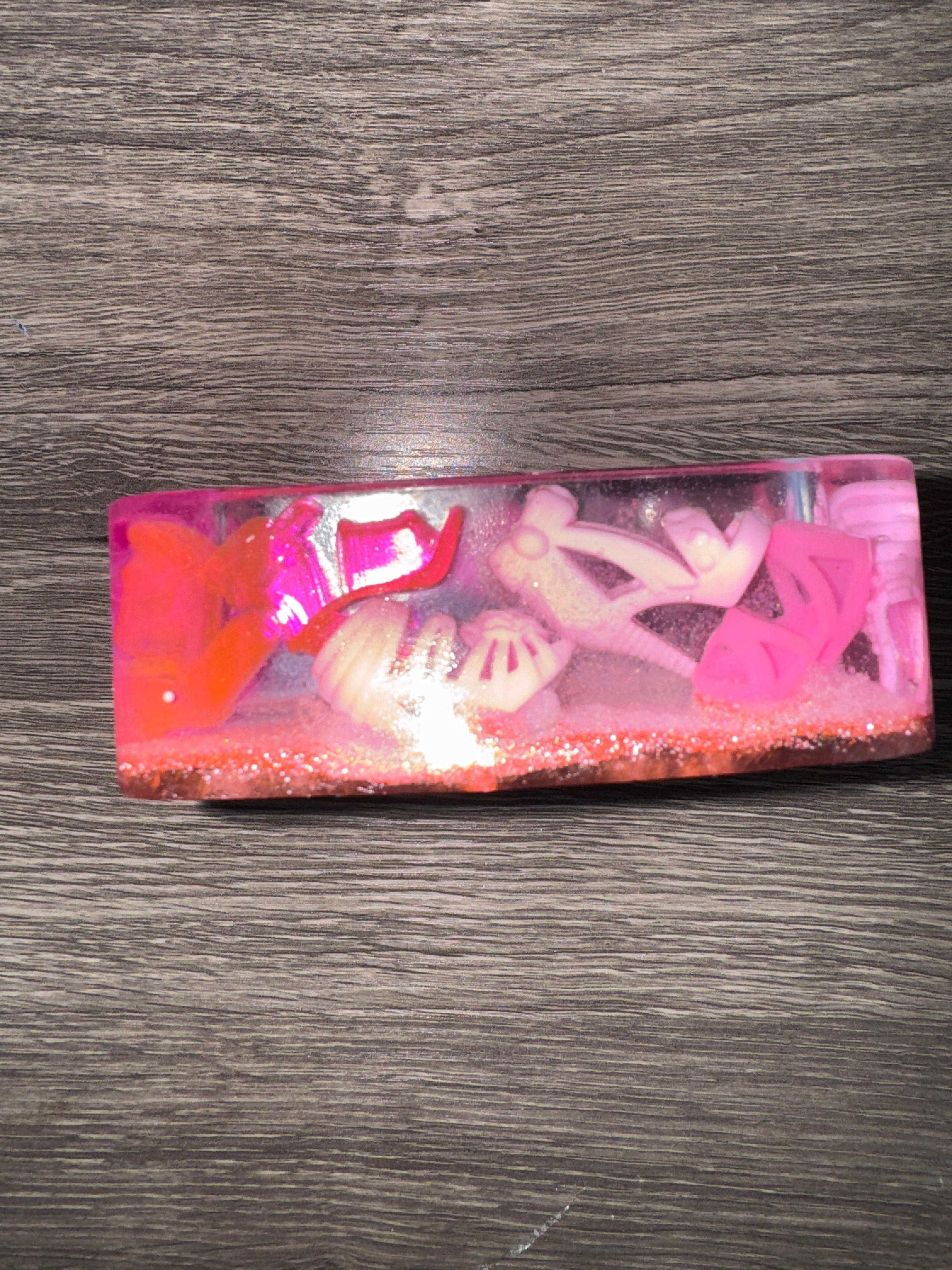 Cosmic Pink Heart Resin Ashtray