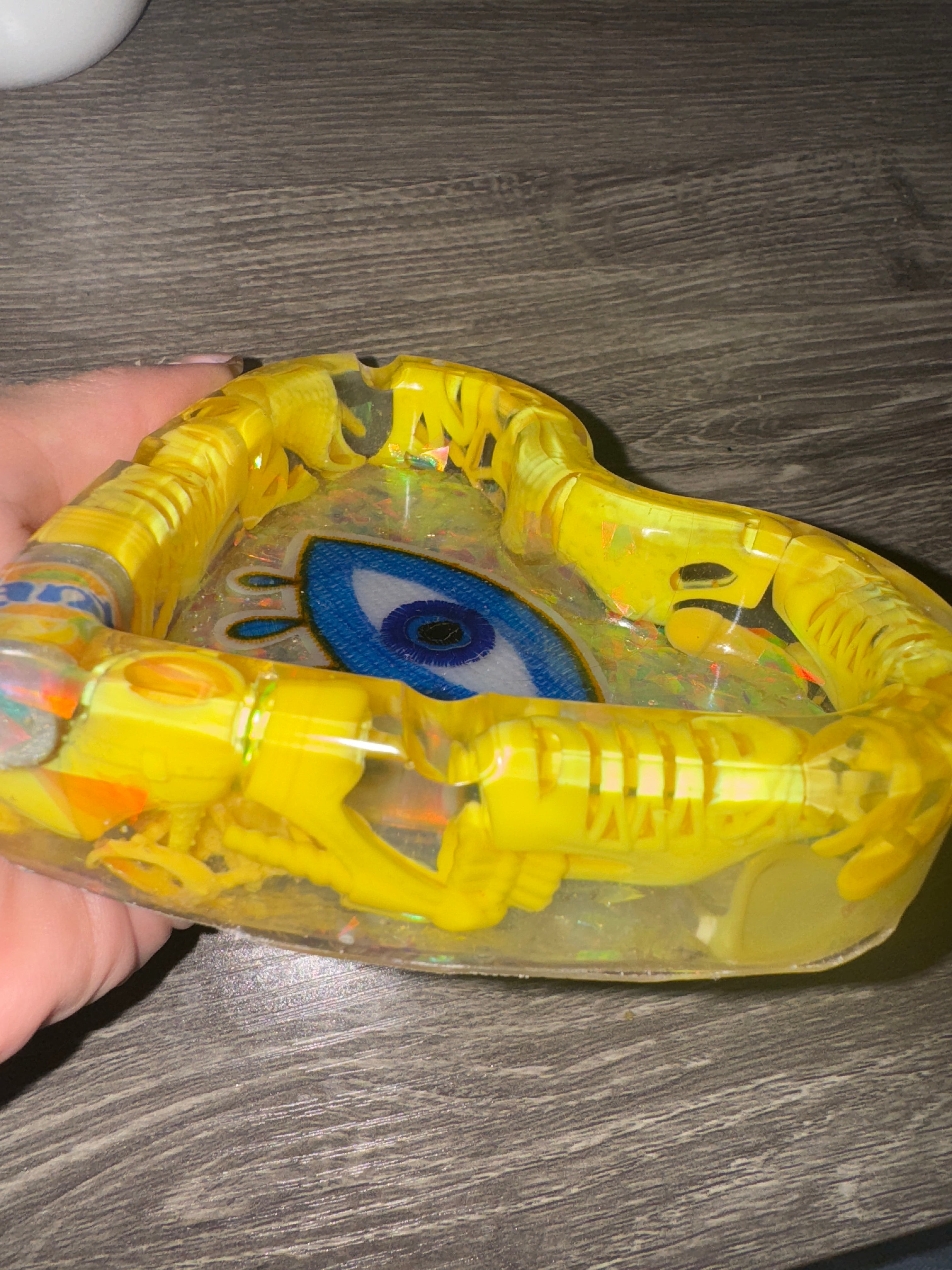 Yellow Heart heels Ashtray